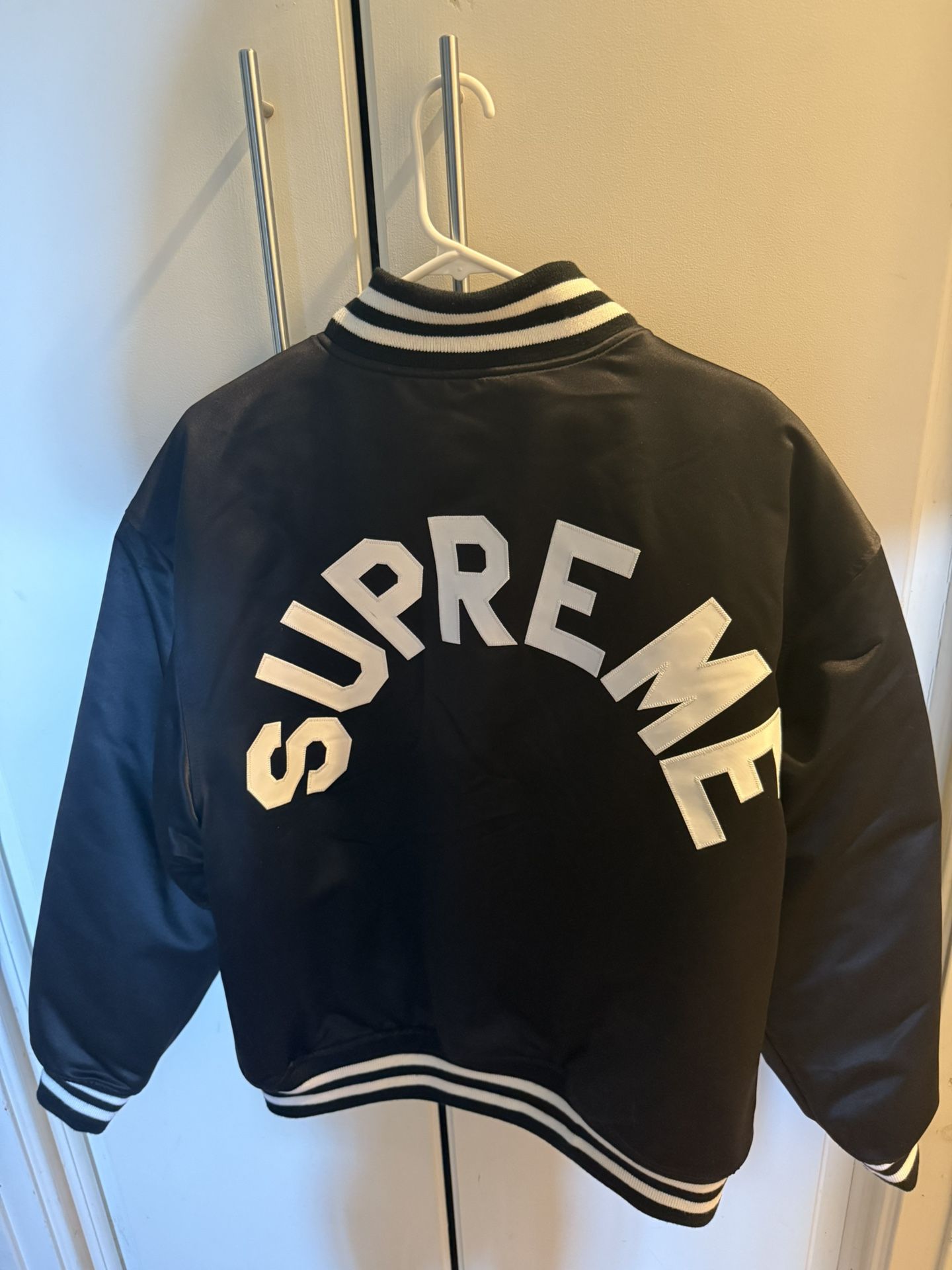 Supreme Black Varsity Jacket