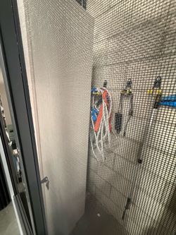 Metal screen door