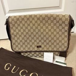 Gucci GG Monogram Canvas Messenger Bag