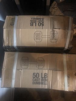 Dumbbells set of 50lbs