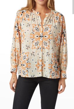 Joie Collarless Blouse