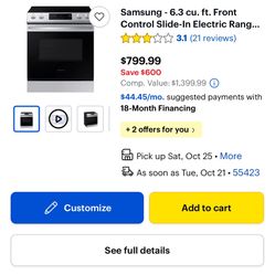 Samsung Electric Stove 