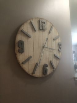 Large Rustic wall clock