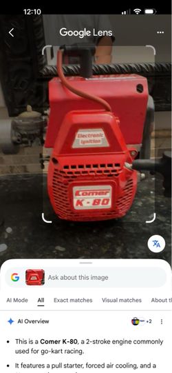 Comer k80 go kart/ minibike gas engine