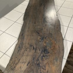 Solid Wood Live Edge Slab