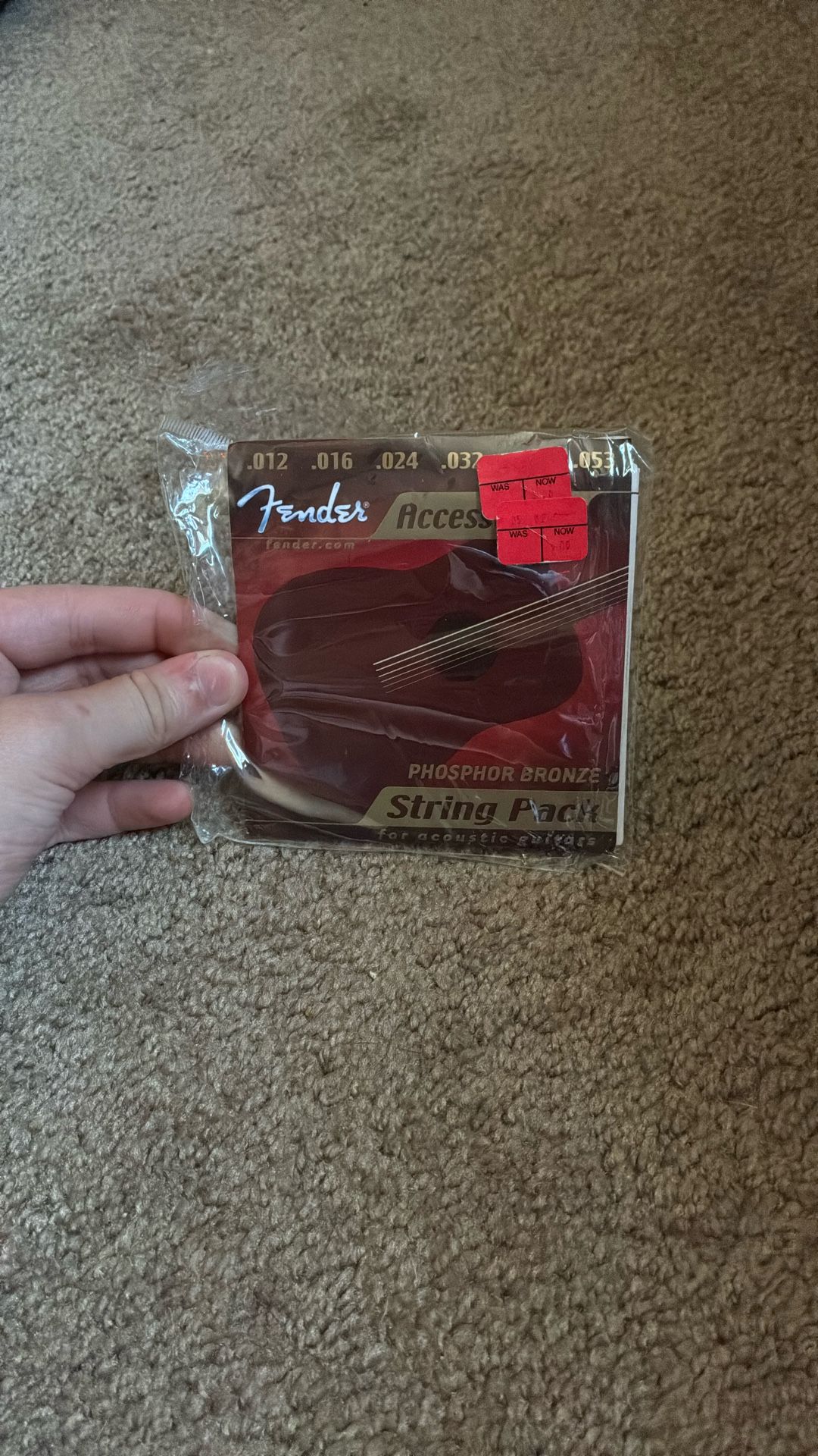 FENDER Phosphor Bronze String Pack for Acoustic Guitars