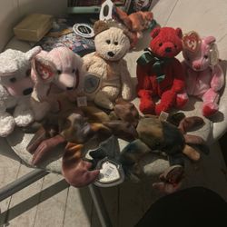 Ty Beanie Babies Originals Rare One And All Tags Are Brand New Condition With Plastic Cover 