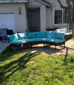 Patio Set Patio Furniture Outdoor Sofa Set Brand New Curved Semicircle Patio Set 🆕🚚🚎🆕