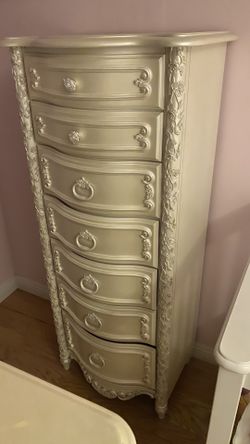 pearl white furniture/ drawer / muebles
