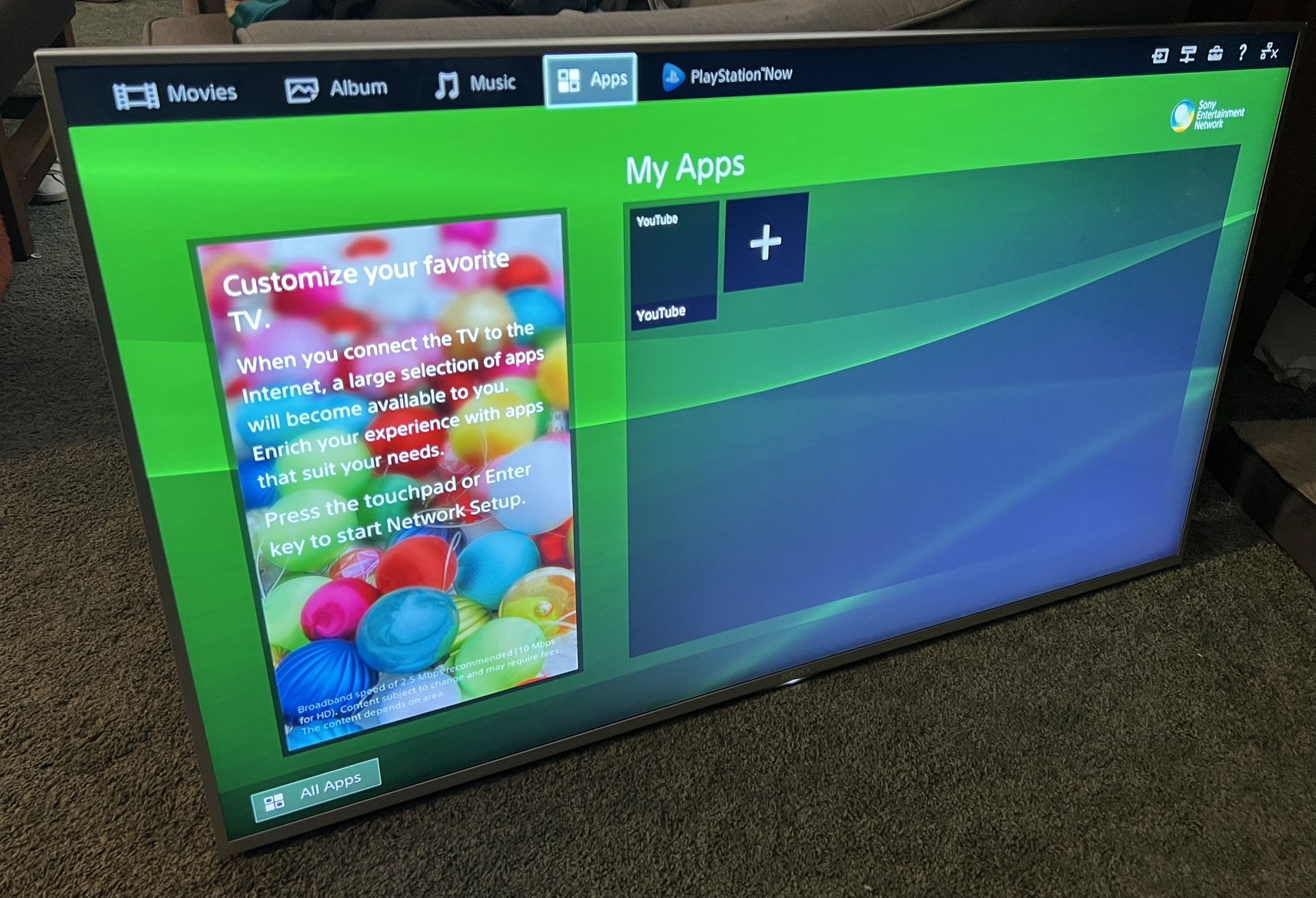 Sony 55” 4k Smart TV 