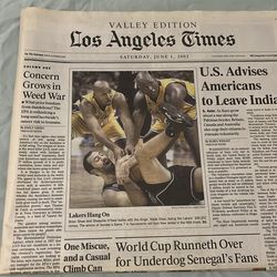 Brian Shaw Shaq Vlade divac newspaper 2002