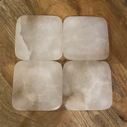 Crate&Barrel Marble Coasters (Set Of 4)
