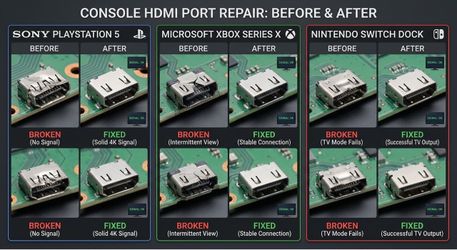HDMI PORT REPAIR ALL CONSOLES