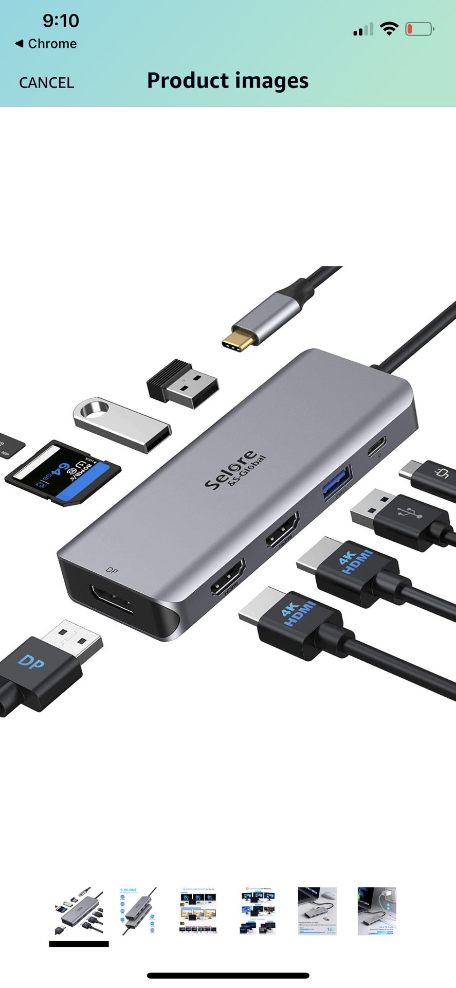 Selore USB-C Hub adapter Docking