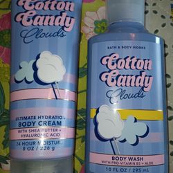 Bath And Body Works Cotton Candy Clouds Bundle 