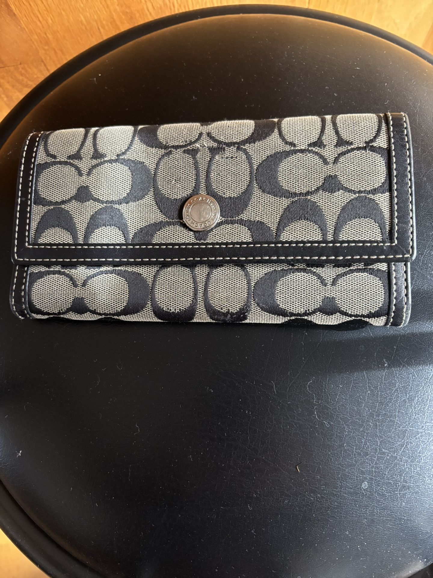 Authentic Coach Signature Bi-fold Wallet