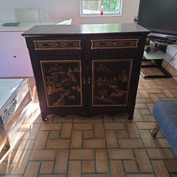 Decorative Vintage Storage Cabinet – Unique Piece