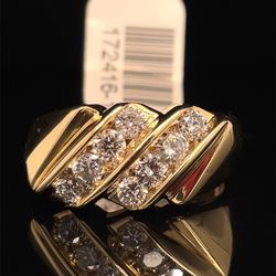 14KT Yellow Gold Diamond Ring 9.03g .8CTW Size 10 172416/11