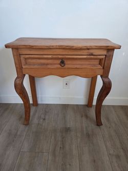 Antique Style Solid Wood Farmhouse Console Table / Accent Desk