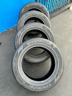 Set of 4 Hankook Kinergy GT Tires 235/60/18