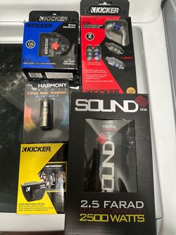 Car Audio Accessories Bundle – Kicker & SoundBox