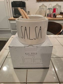 Rae Dunn Guac and Salsa Bowl Set