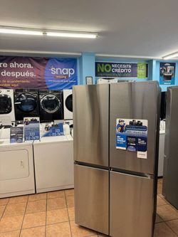 Samsung Flex Bespoke 23 cu. ft. Counter Depth 4-Door French Door Smart Refrigerator with Beverage Center