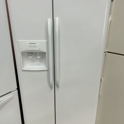 White Side By Side Refrigerator 