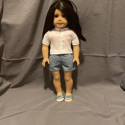 American Girl Doll - Brown Hair And Eyes (sister)
