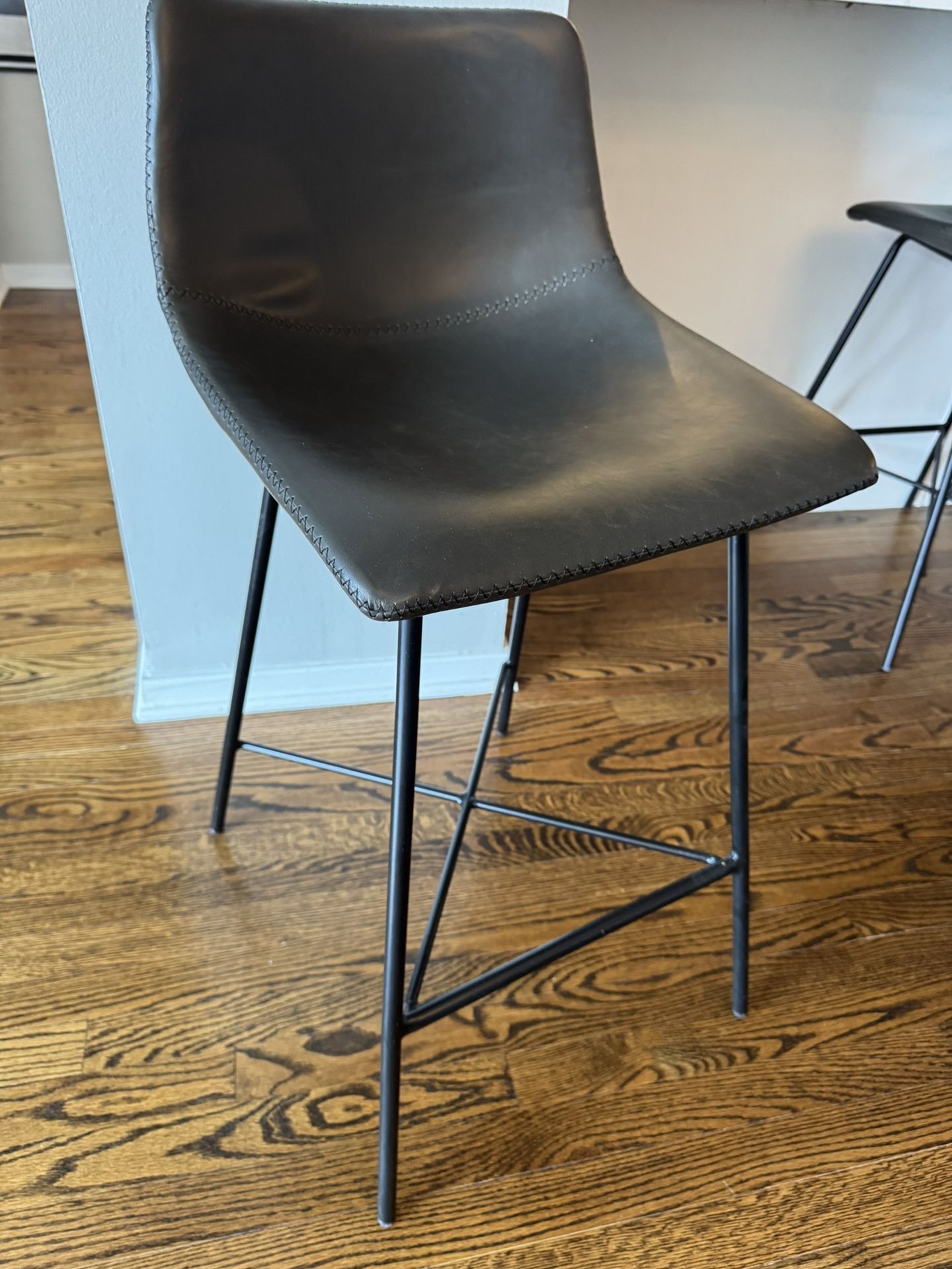 Dark Grey Barstool Set (3)