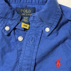 Kids Royal Blue Oxford Shirt, Ralph Lauren