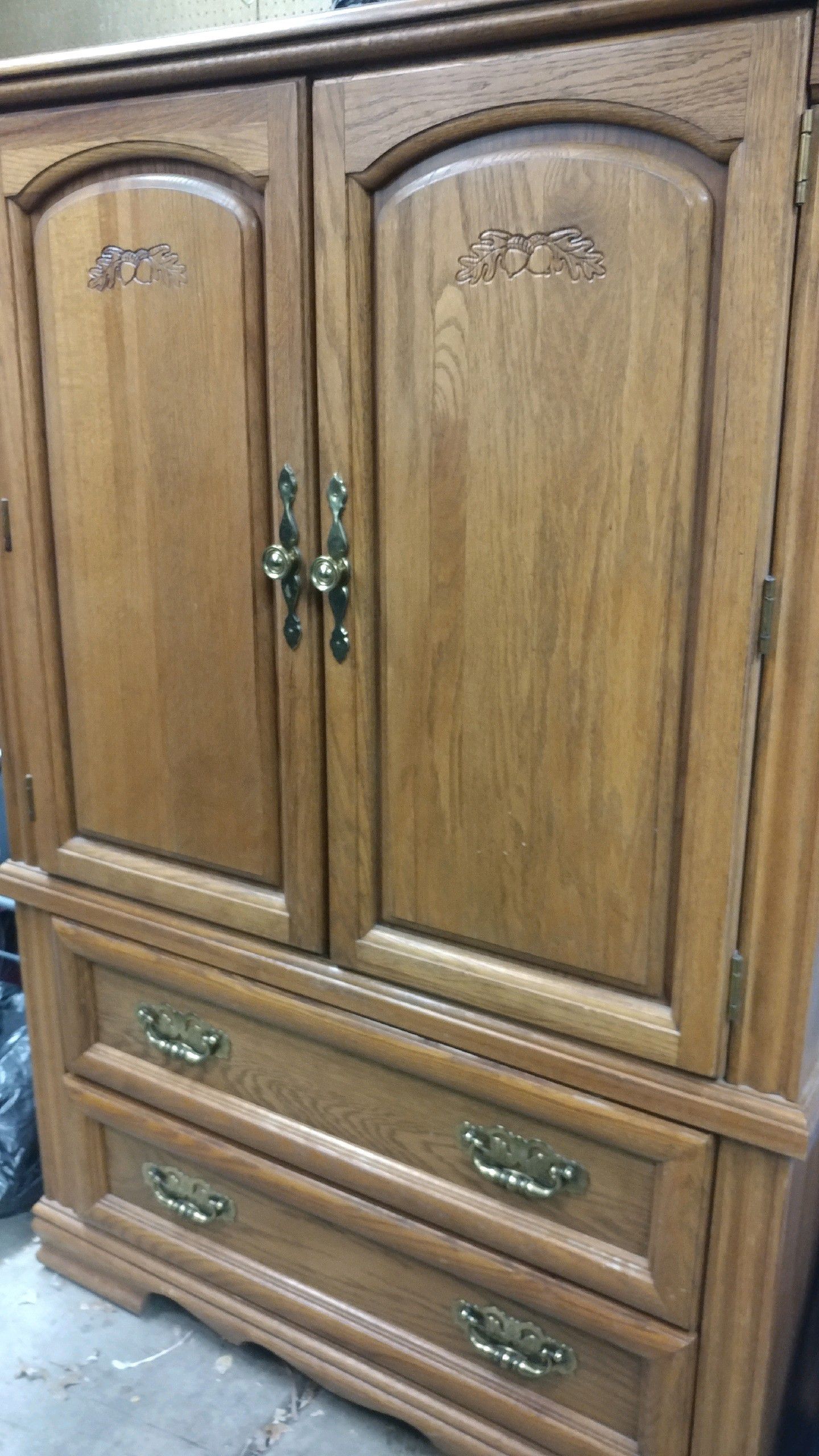 Oak Armoire for TV or storage
