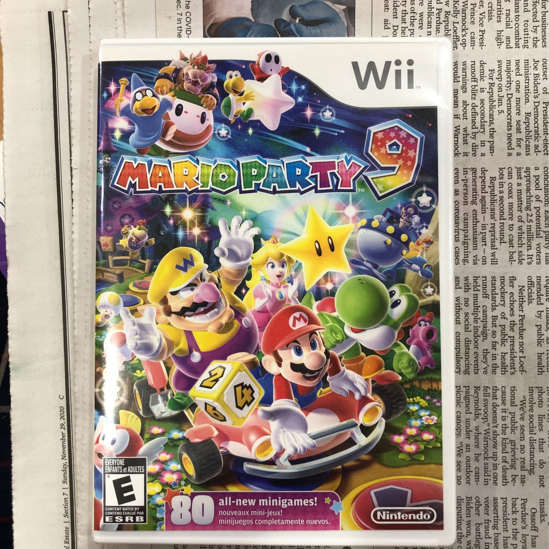 WII Mario party9 brand new game —UNopened /still in factory sealed packaging