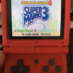 Gameboy Sp Style Red With  Games