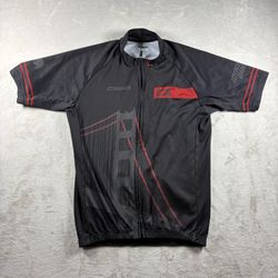 CAPO Cycling Jersey Women’s XL Black Full Zip Made In Italy Sort Sleeve #7A