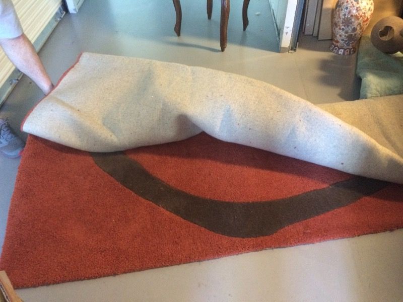 West Elm stone square rug