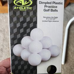 Brand New Athletic Works Dimpled Practice Golf Balls