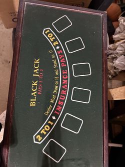 Blackjack , roulette and craps table