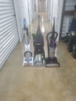 2 Carpet Cleaners And 1 Vacuum 