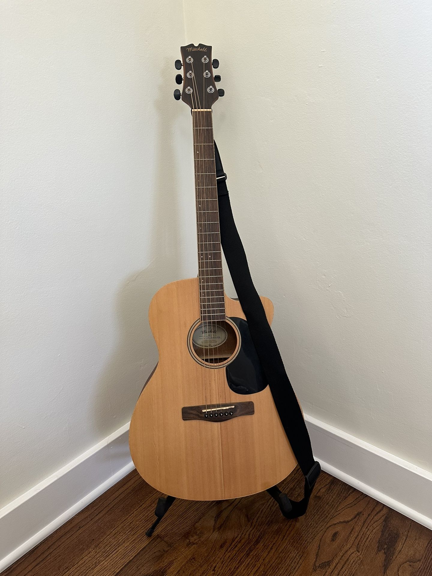 Mitchell ME1ACE Auditorium Cutaway Acoustic-Electric Guitar