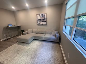 Living Spaces Sectional (grey)