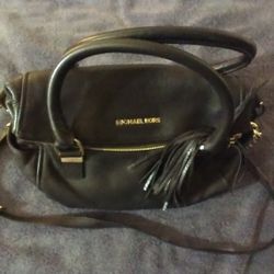 MK Black Leather Purse
