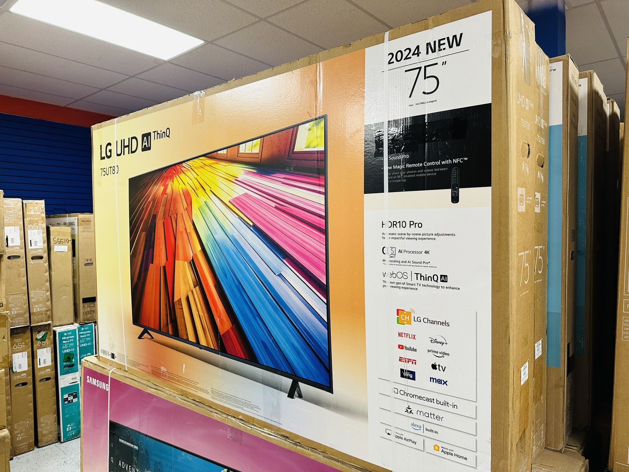 75” LG UT80 4K UHD Smart Tv