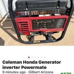 Coleman Honda Generator Inverter Powermate