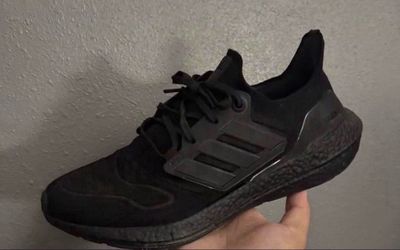 Adidas ultra boost triple black size 12
