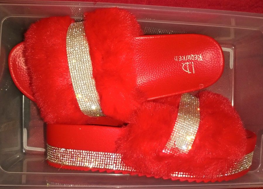 I.D - We Women's Size6- Slip On Shoes (Bedazzled W/Jewel's)