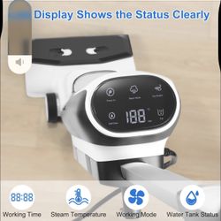 Steam Vacuum Cleaner, 3-in-1 Vacuum Mop with Steamer for Home, Self-Cleaning System