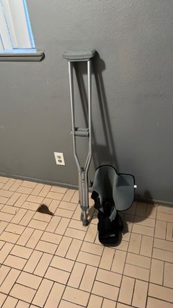 Crutches and boot $25