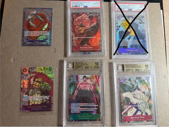 One Piece Card Game High End Slabs and Raws at %
