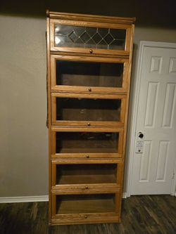 Antique bookcase 7 ft tall